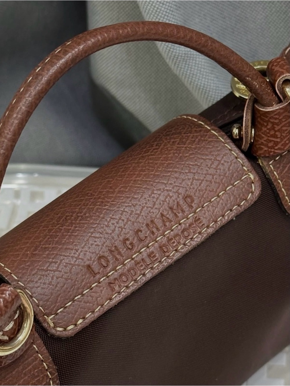 NWT Mini Longchamp brown - Picture 5 of 5